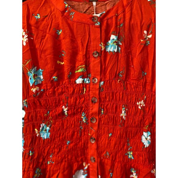 Free People Greatest Day Smocked Mini Dress XS - Picture 6 of 7